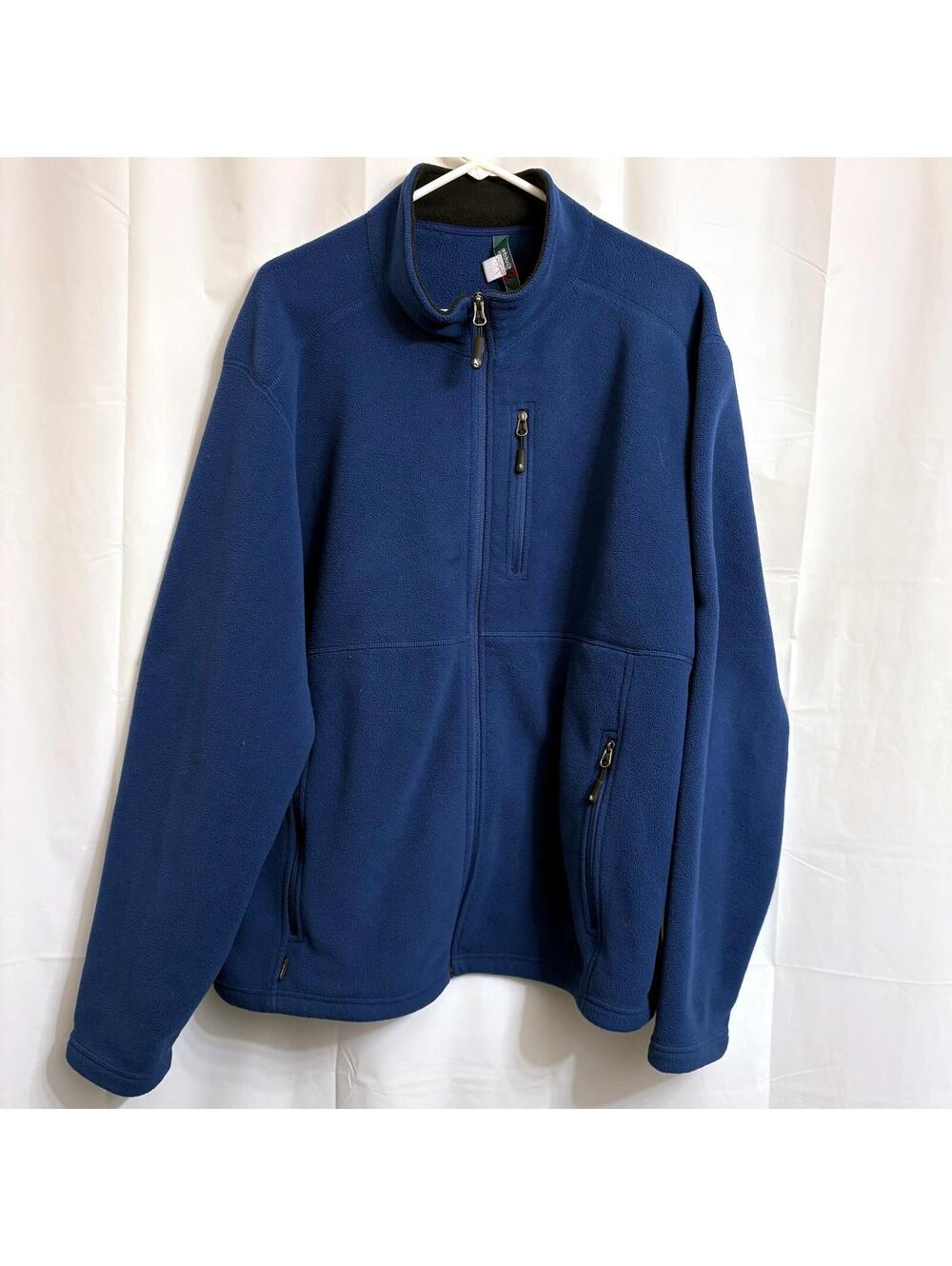 Guide Series Men's XL Full Zip Fleece Jacket Blue Outdoor Casual Coat